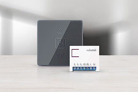 Беспроводной Wi-Fi выключатель для штор и роллеров 868 МГц антрацит