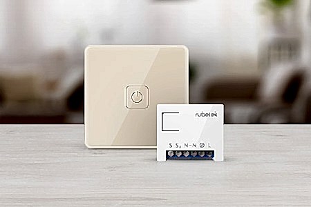 Беспроводной Wi-Fi выключатель одноканальный 868 МГц бежевый