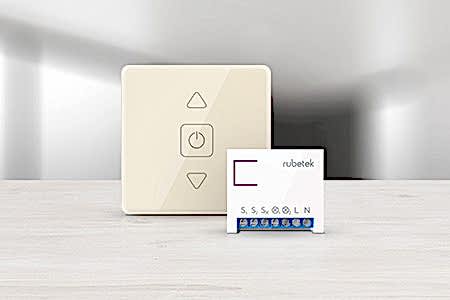 Беспроводной Wi-Fi выключатель для штор и роллеров 868 МГц бежевый