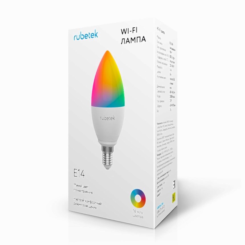 Умная Wi-Fi лампа Е14