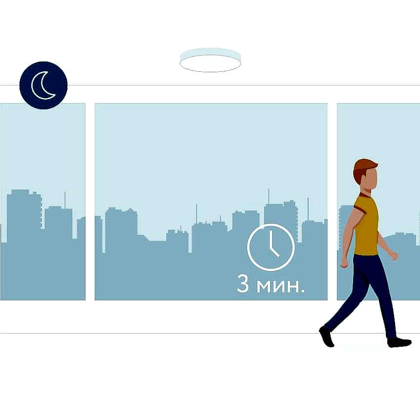 Лампа с датчиком движения и освещённости