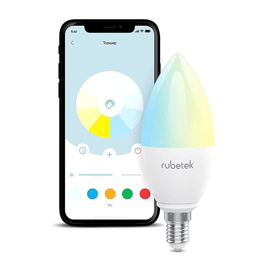 Умная Wi-Fi лампа Е14